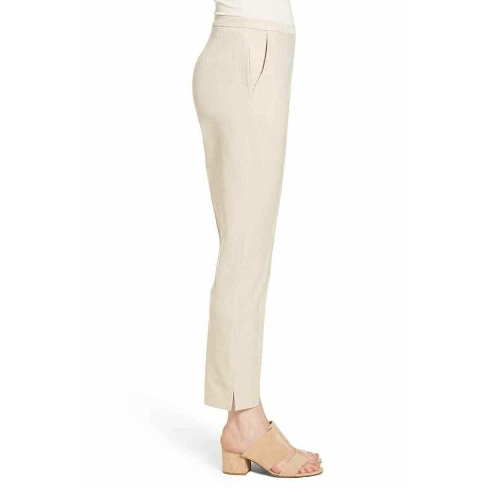 Eileen Fisher Womens High Waist Tapered Pants In Buttercream Size 18 $ - Picture 10 of 12